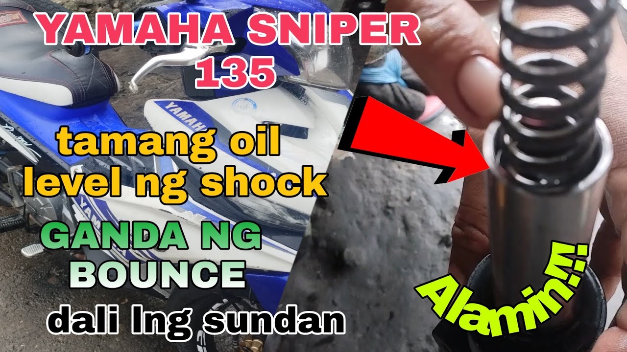 Yamaha Sniper 135 Tamang Level ng Oil sa Front Shock para Makuha ang Magandang Bounce DIY. Alamin.
