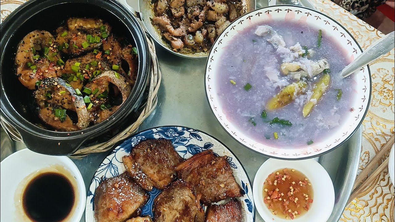 Cá lóc nấu canh khoai ngọt, cá lóc kho tiêu cho buổi cơm sáng ngon lành!