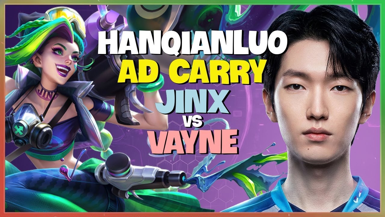 HanQianLuo Jinx : This Dude is CRUSHING the Super Server with INSANE Kiting - Engsub