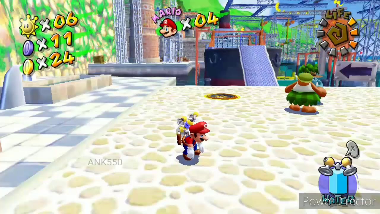 Super Mario Sunshine (3D ALL STARS) 3-1 Low Health and Death