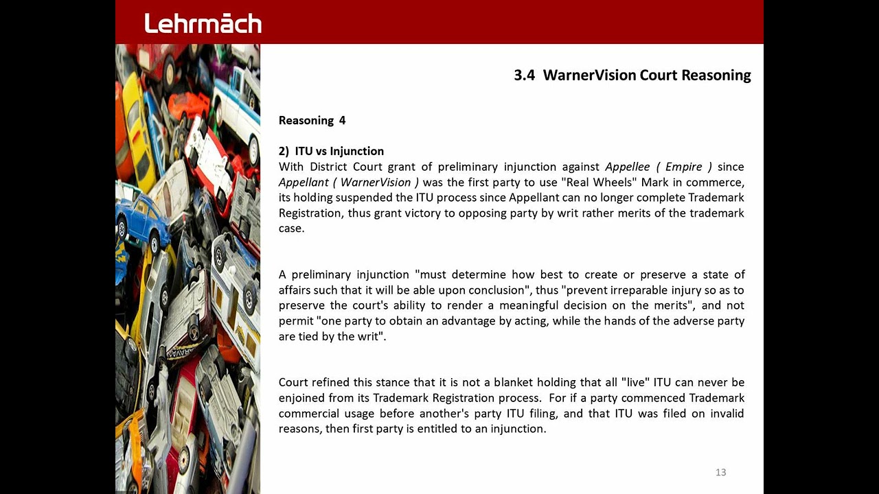 WarnerVision ITU 13.0 - Court Reasoning 4