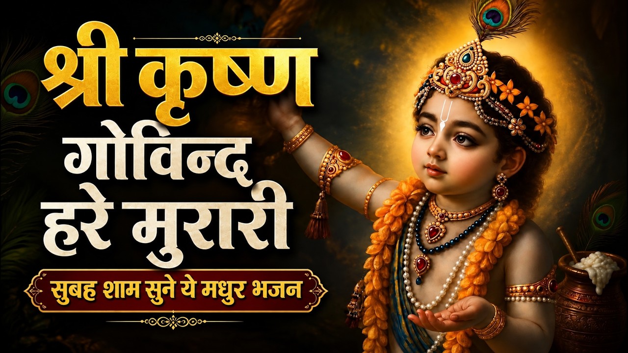 LIVE : श्री कृष्ण गोविन्द हरे मुरारी | Shri Krishna Govind Hare Murari | Soothing Krishna Bhajan