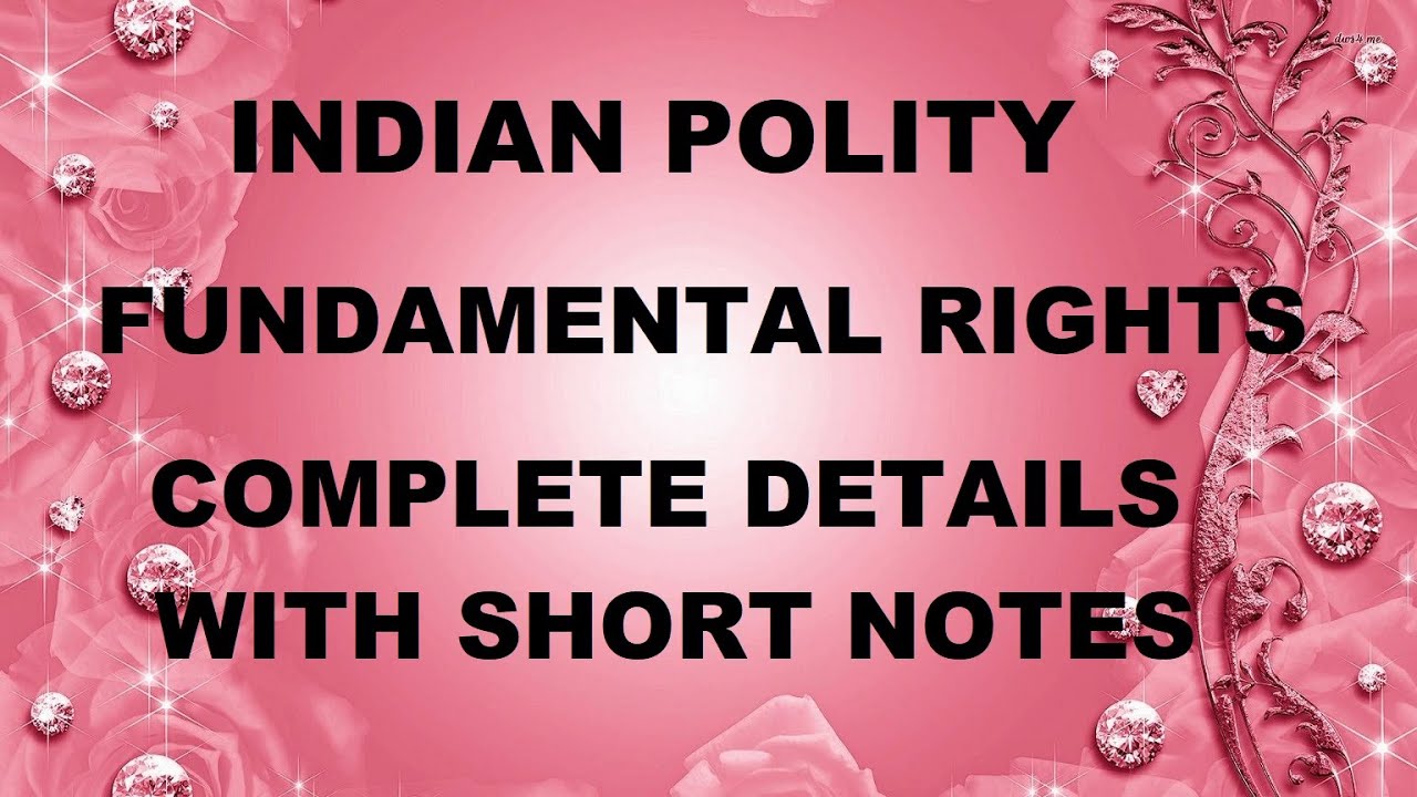 FUNDAMENTAL RIGHTS IN TAMIL- COMPLETE DETAILS - WITH SHORT NOTES #TnpscVetripaadhai #IndianPolity