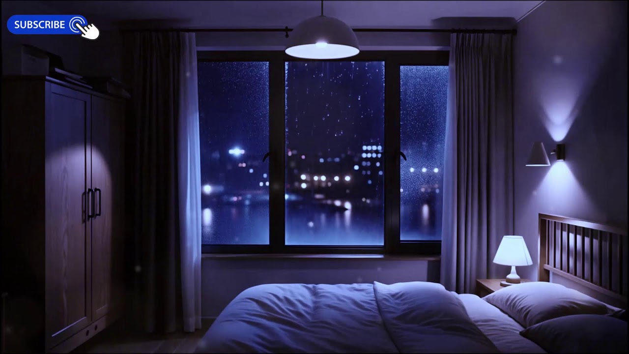 Sleep Peacefully Tonight 🌧️ Rain on Window & Soft Piano Music