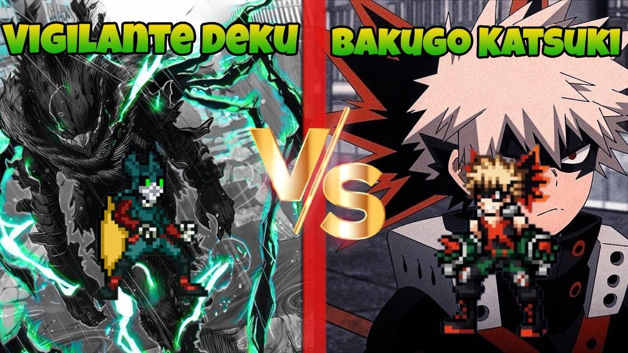 Jump Force MUGEN Vigilante Deku VS Bakugo Katsuki