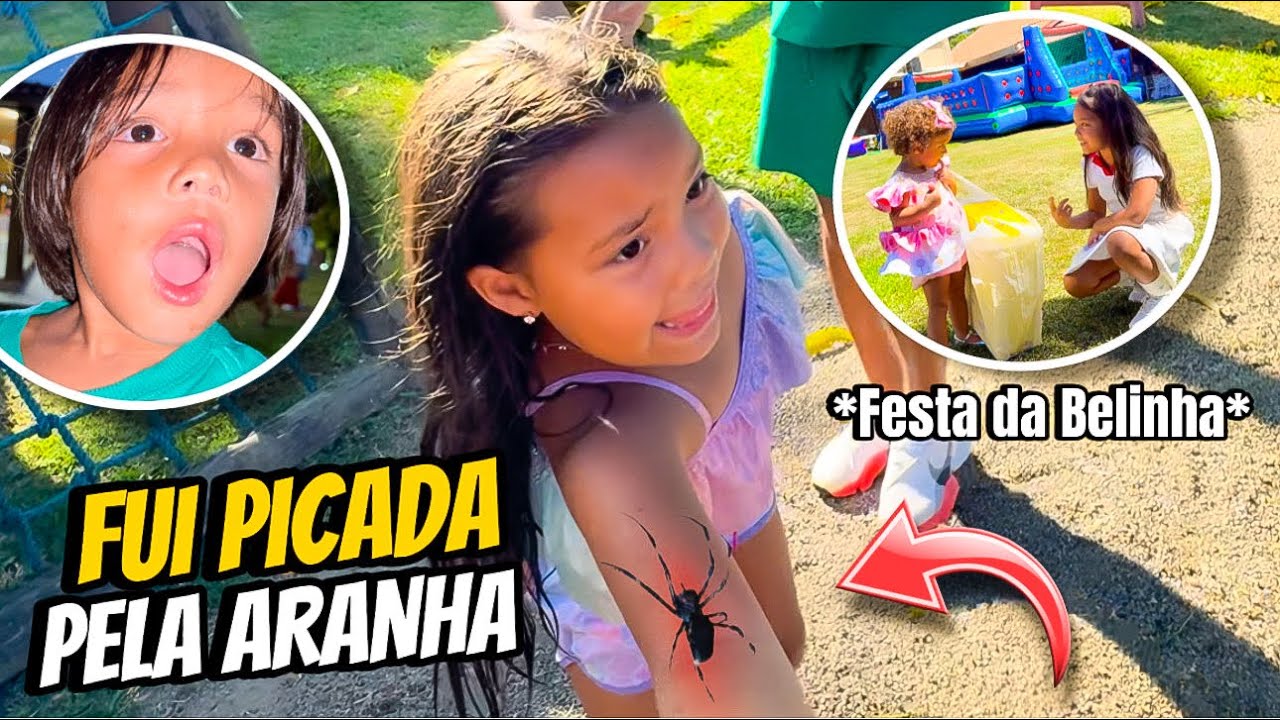 FUI PICADA PELA ARANHA NA FESTA DA BELINHA !! 🕷️ * um dia que era pra ser muito divertido 😢 *