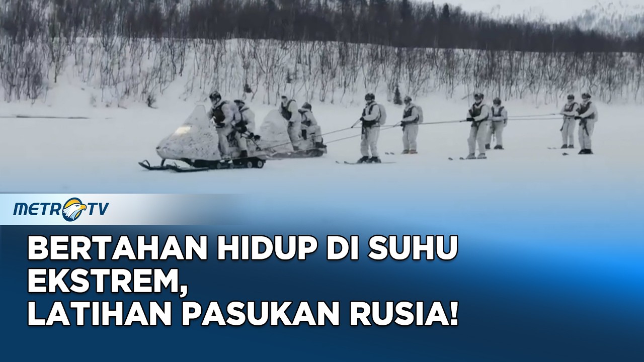 Latihan Gabungan Pasukan Pengawal Nasional Rusia dan EMERCOM di Arktik