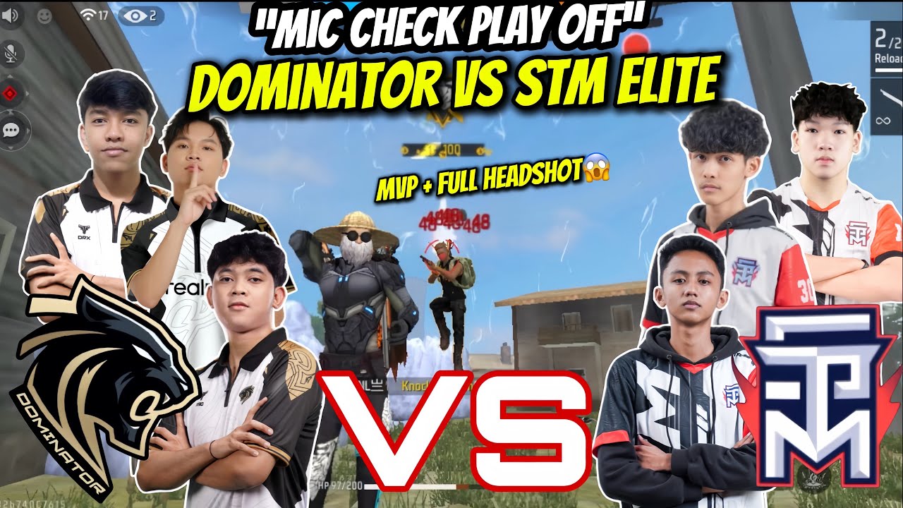 Mic Check PLAYOFF DOMI VS STM🔥 GYZENN MVP MODE AIM MERAH GACORR😱
