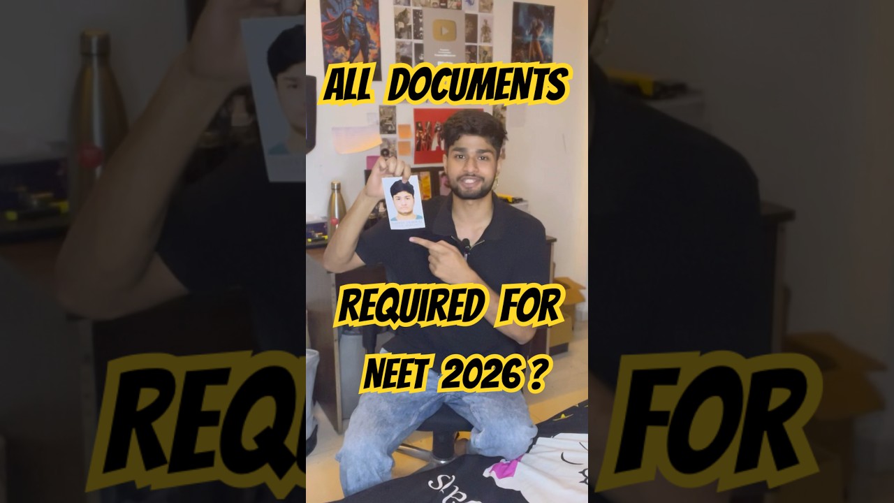 All Documents list for NEET 2026🔥 #neetmotivation #neet2026 #mbbslife #aiims #motivation