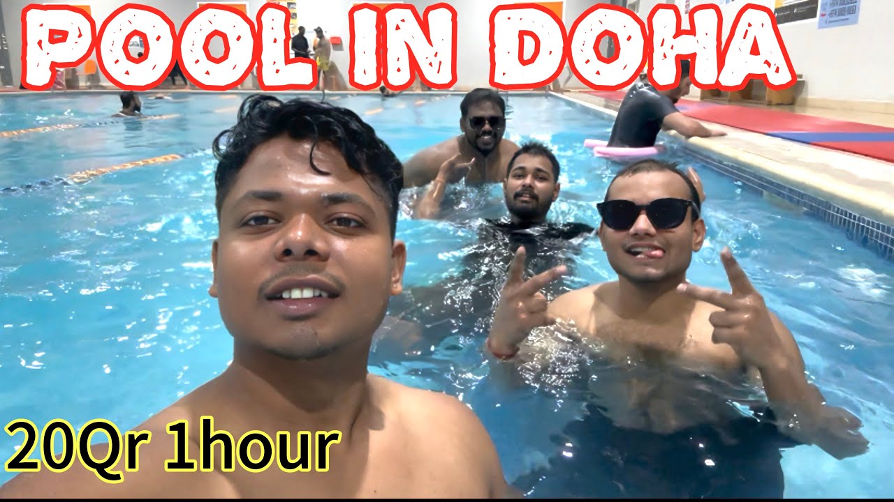 Peral school for swimming only 20Qr 1hour 🇶🇦 Dipak 