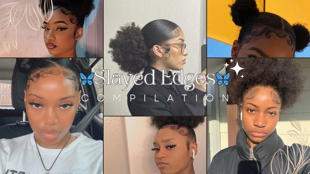 🔥Slayed Edges on Protective Styles | Trendy Tutorial Compilation You Can't Miss 😍💁‍♀️