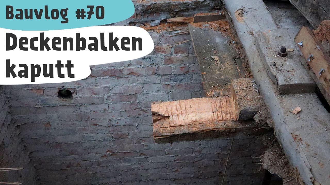 Bauvlog 70 - Balkenkopf tauschen - Sichtschutz bauen - Dachsparren aufdoppeln