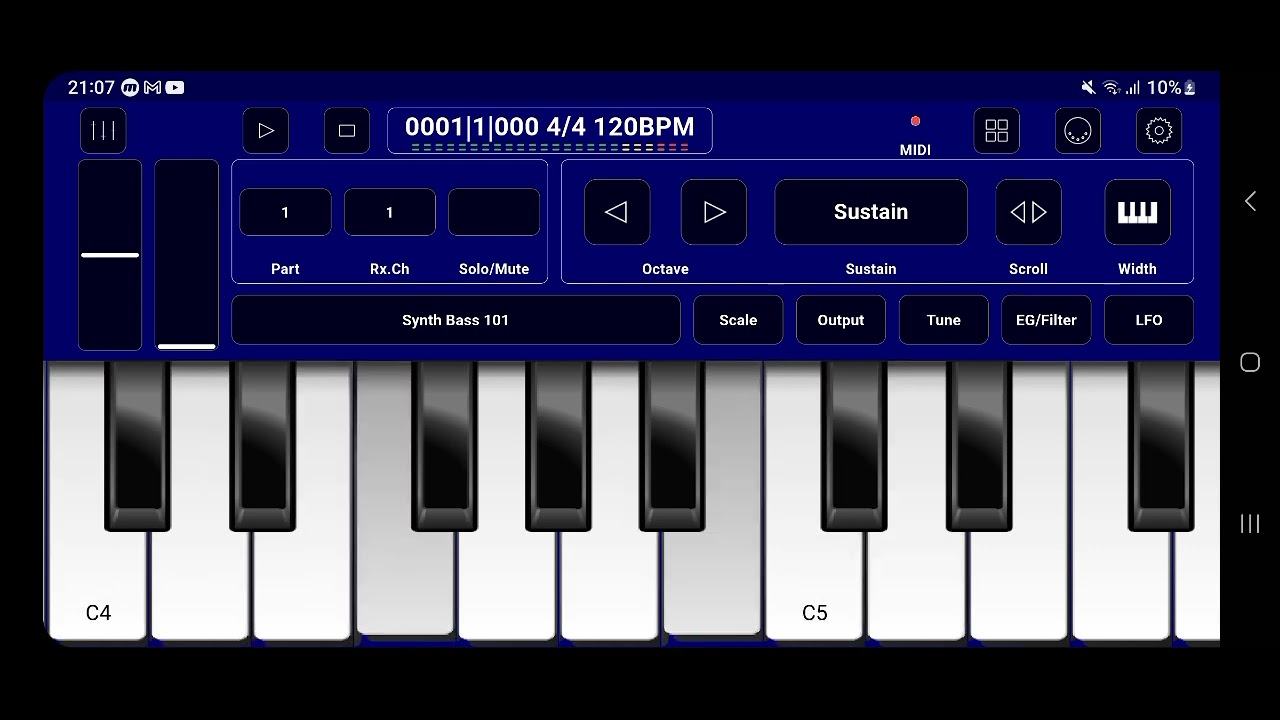 Yamaha music siren synth 