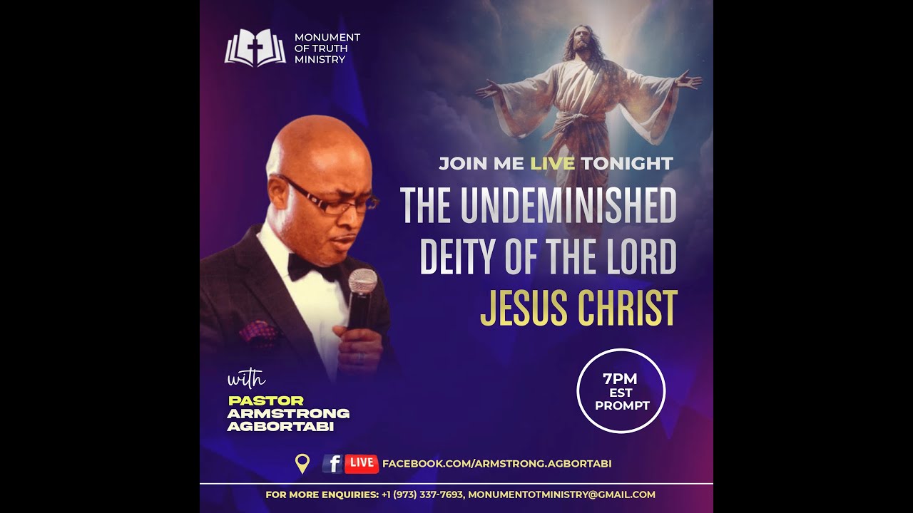 THE UNDIMINISHED DEITY OF THE LORD JESUS CHRIST