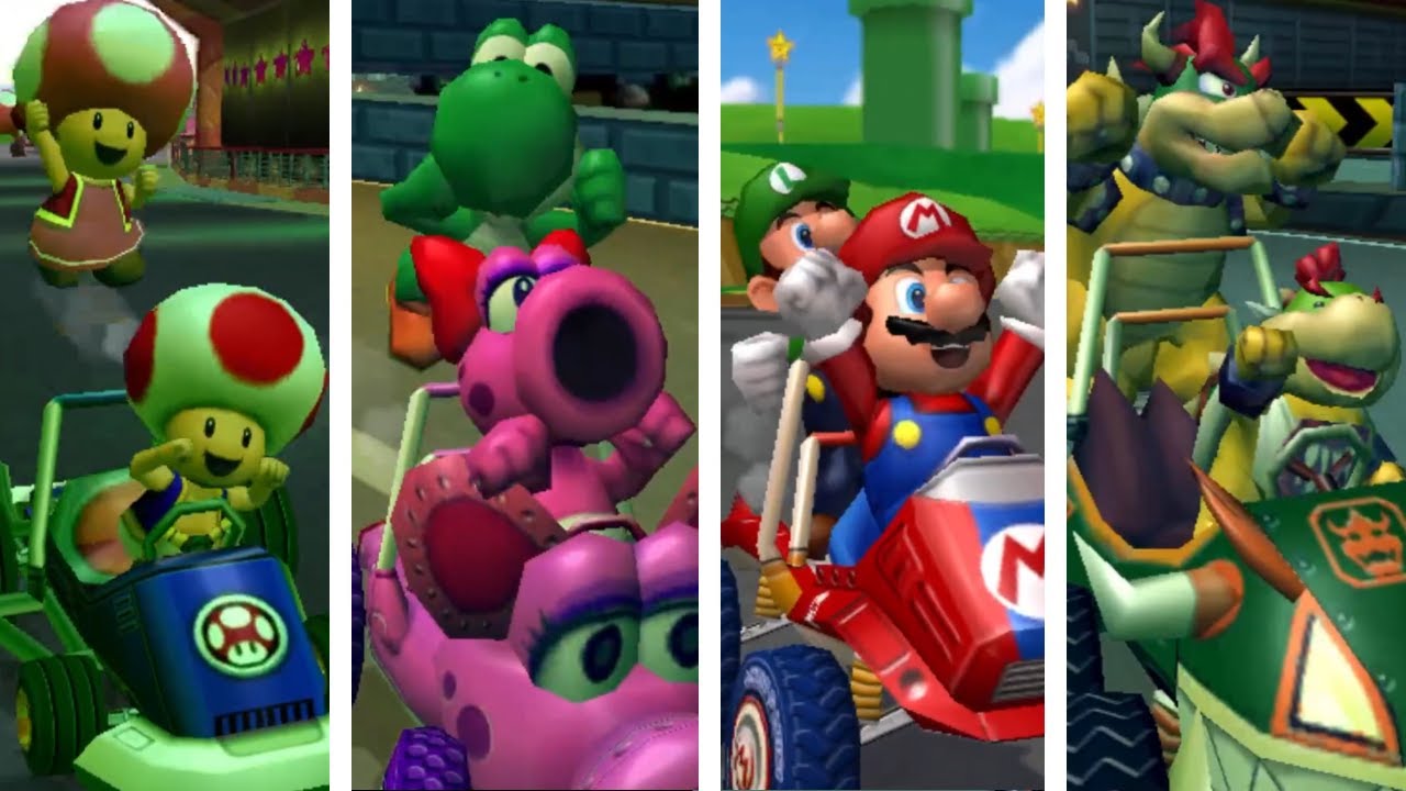 Mario Kart: Double Dash!! - All Characters Winning Animations