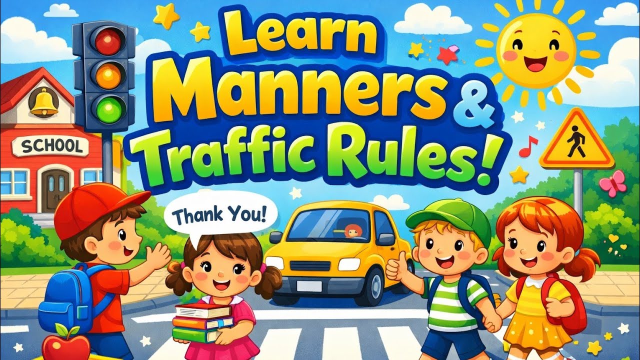 “Kids Learn Good Habits, Manners & Road Safety | Fun Educational Video”