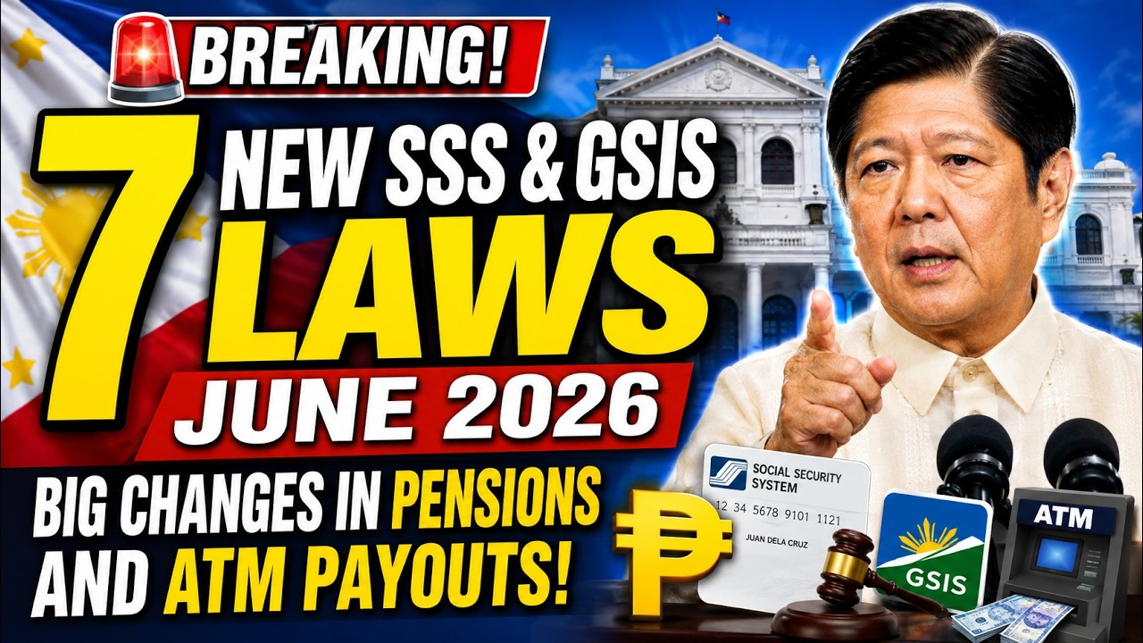 BREAKING! 7 New SSS & GSIS Laws June 2026 &mdash; Big Changes in Pensions and ATM Payouts!