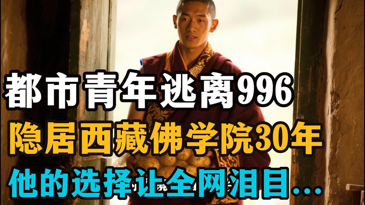 都市青年逃离996！隐居西藏佛学院30年，他的选择让全网泪目......