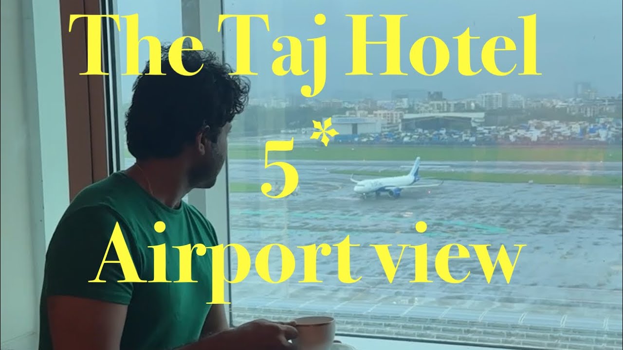 TAJ Santacruz Mumbai airport, Full Hotel Tour vlog Runway View Room, Morning Breakfast, Cocktails