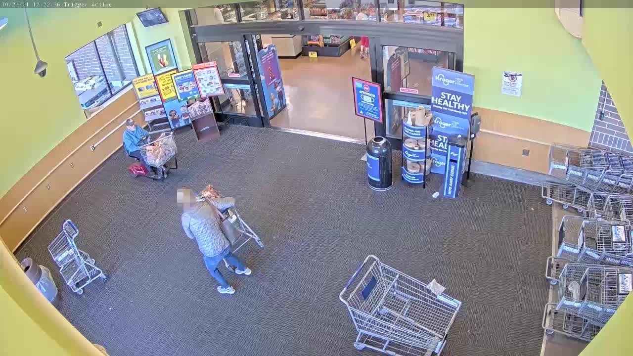 Caught on camera: stealing cartloads from Kroger