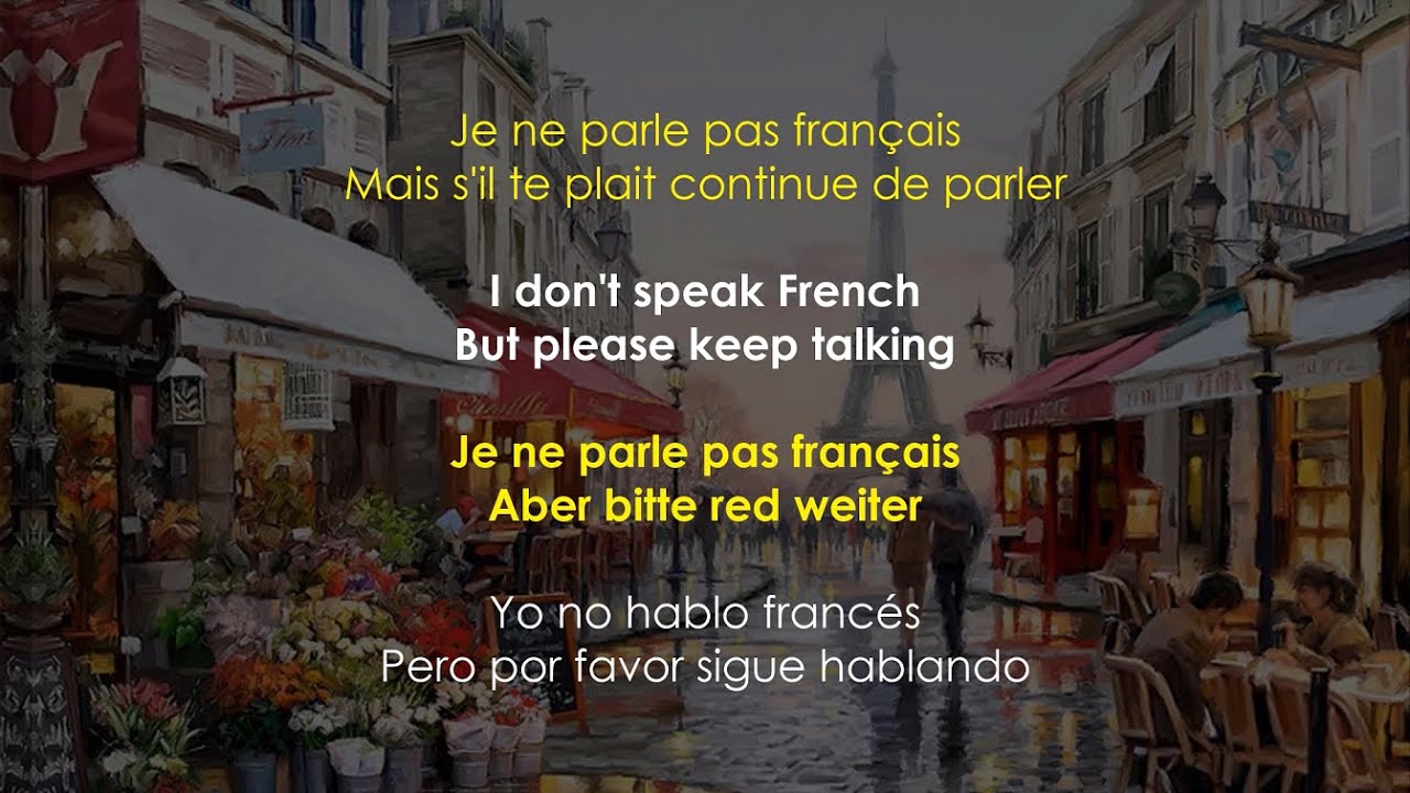 Namika - Je ne parle pas Fran&ccedil;ais (French, English, German & Spanish Lyrics)