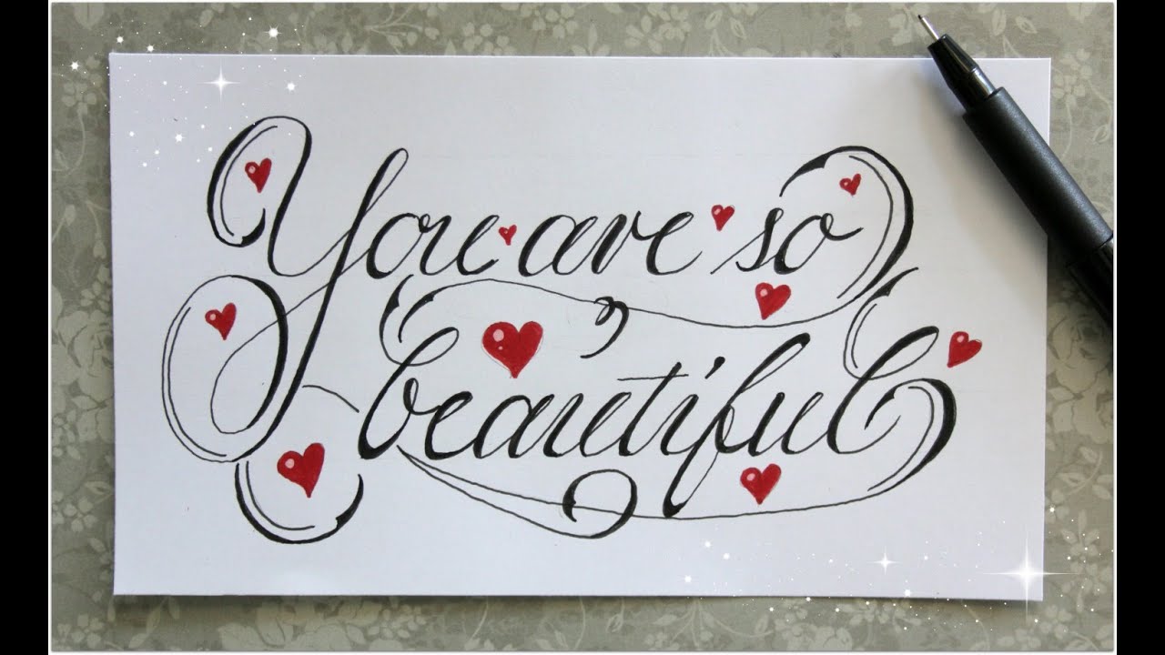 cursive fancy letters - how to write 