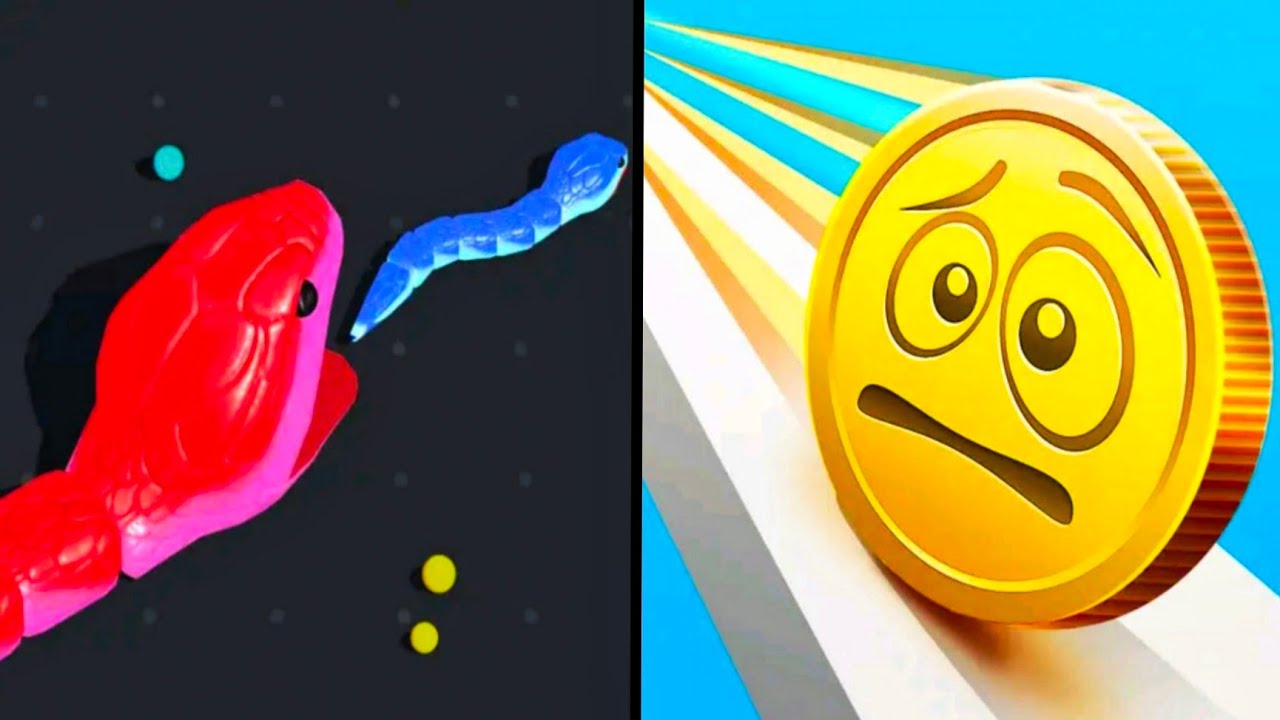 Snake Clash vs Coin Rush - All Levels Gameplay (Android,iOS) Part 1