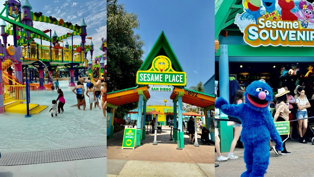 SESAME PLACE SAN DIEGO | DINE WITH ELMO AND FRIENDS | WATER PARK |