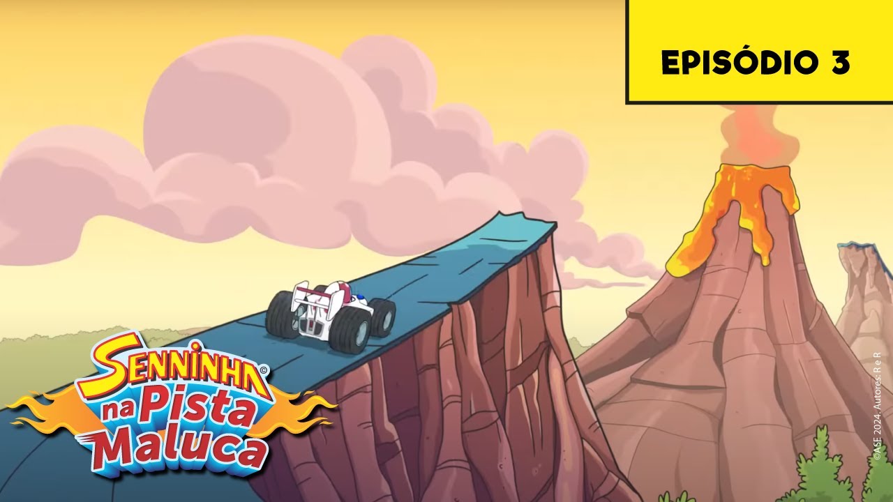 Senninha na Pista Maluca | Epis&oacute;dio 03  |Lavas na pista | Desenho Infantil