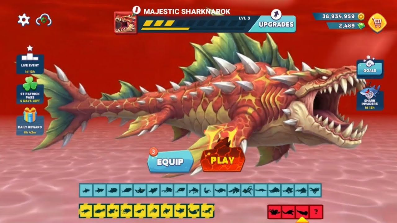 NEW SHARNAROK EVOLVED UNLOCKED AND GAMEPLAY - Hungry Shark Evolution