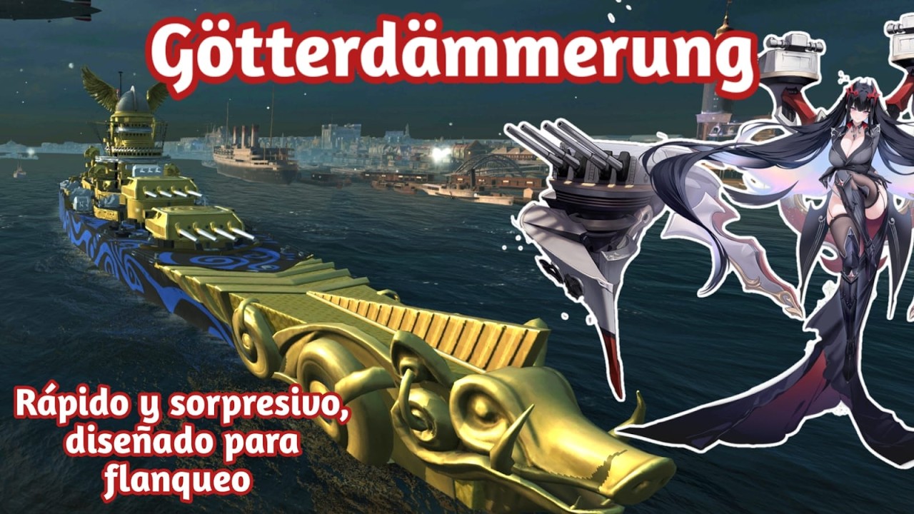Götterdämmerung (Acorazado) El Ocaso de los Dioses!!​- Wows Blitz en Español - Reseña, Gameplay