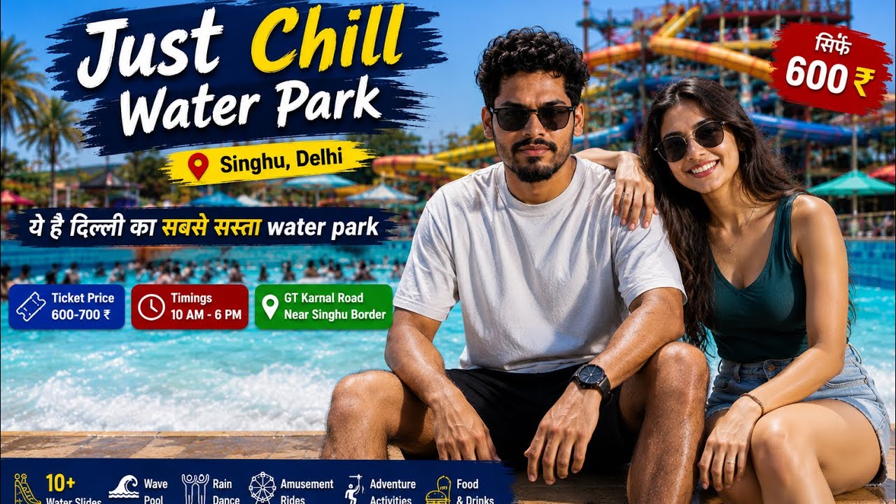 Just Chill Waterpark | Just Chill waterpark Ticket price 2026 | Just chill Waterpark Delhi Full Tour