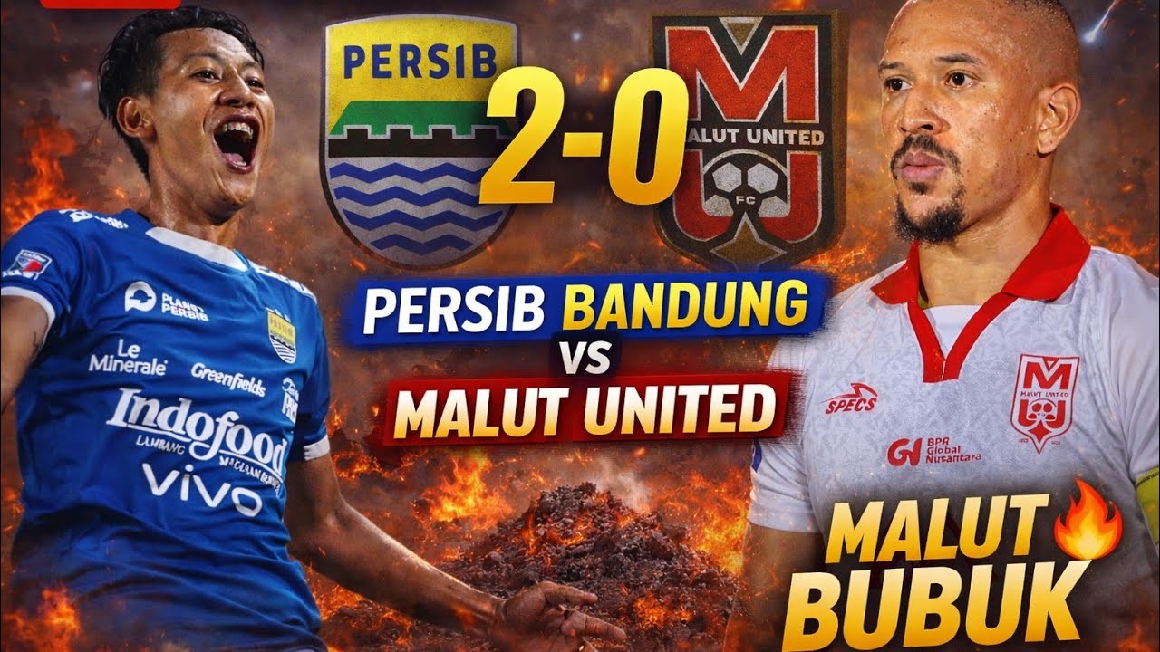 🔴skor akhir PERSIB BANDUNG VS MALUT UNITED 2-0, MALUT BUBUK.. DI BUNGKAM DI GBLA 🔥