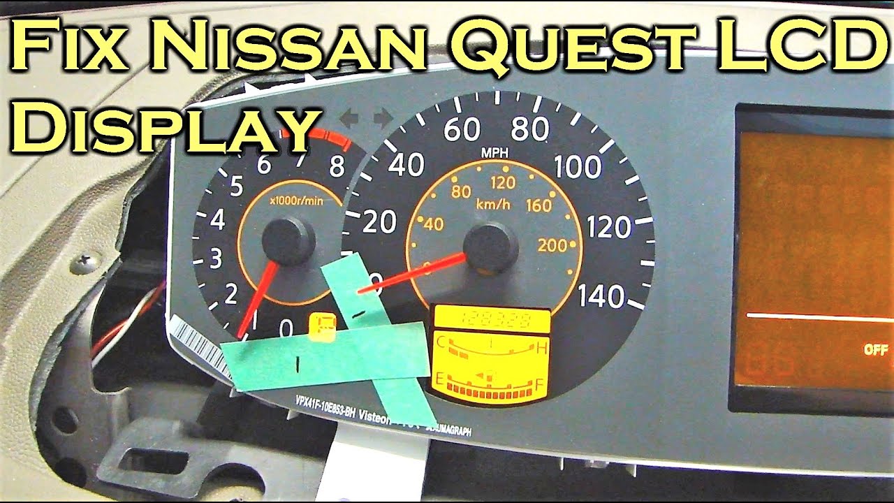 How To Fix Nissan Quest LCD Display Problem - Replace Ribbon Cable