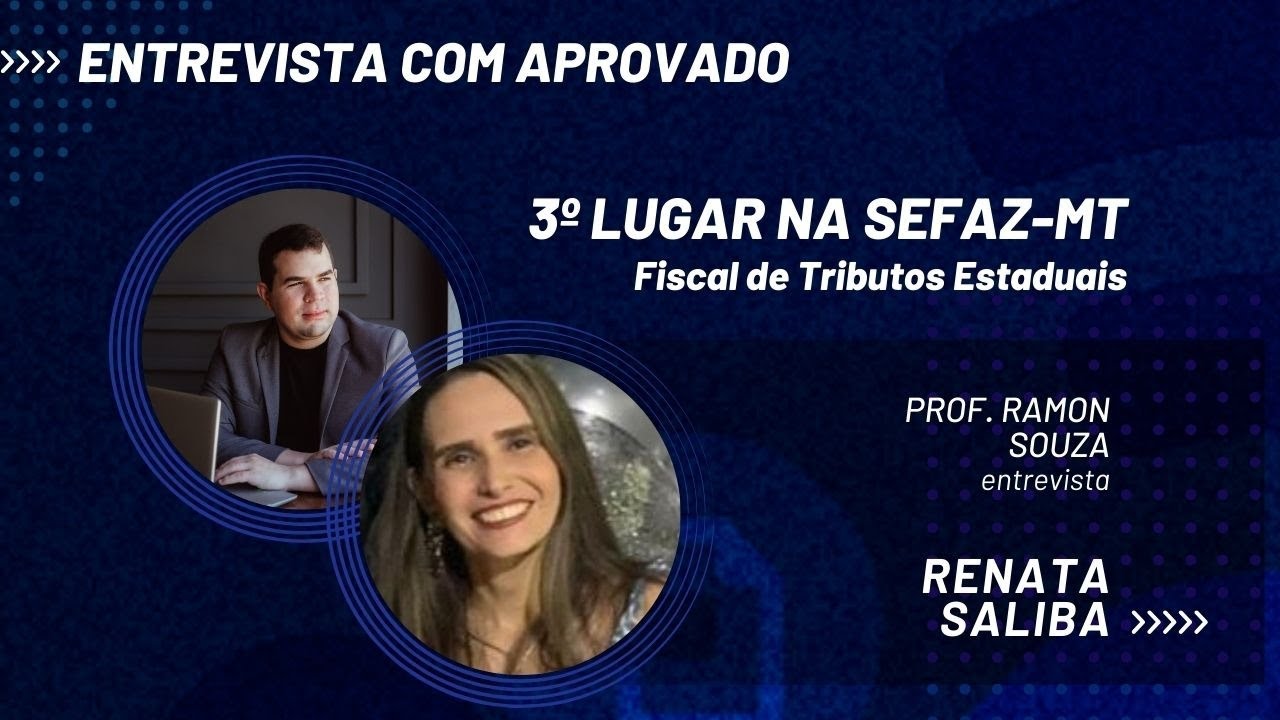 Ela foi aprovada em 3º lugar na SEFAZ-MT | Renata Saliba