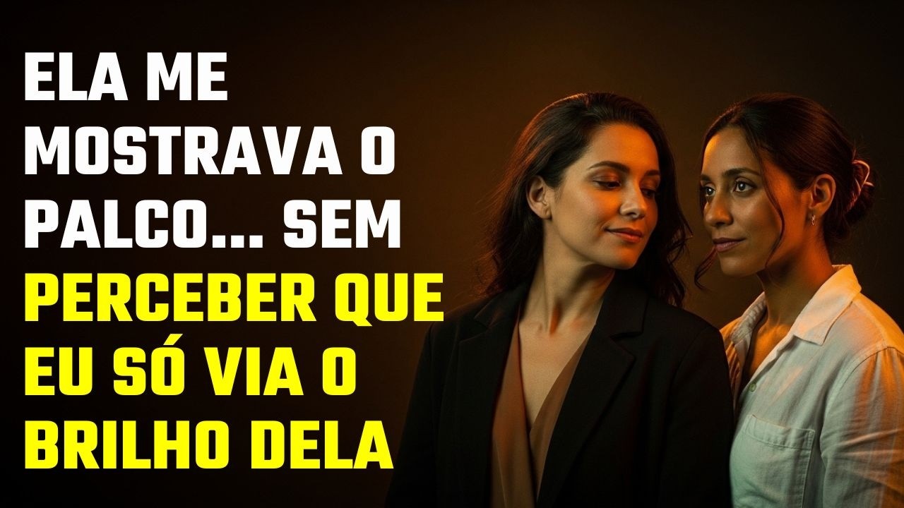 Ela me mostrava o palco… sem perceber que eu só via o brilho dela