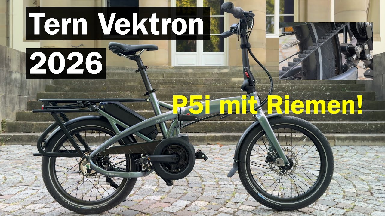 E-Faltrad Tern Vektron 2026 - NEU mit Riemen