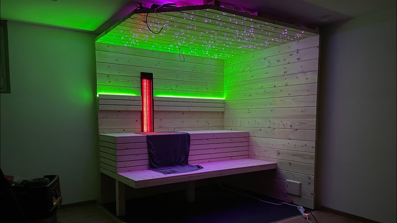 Sauna selber bauen Teil 3 - Sitzbank und Rückenlehne