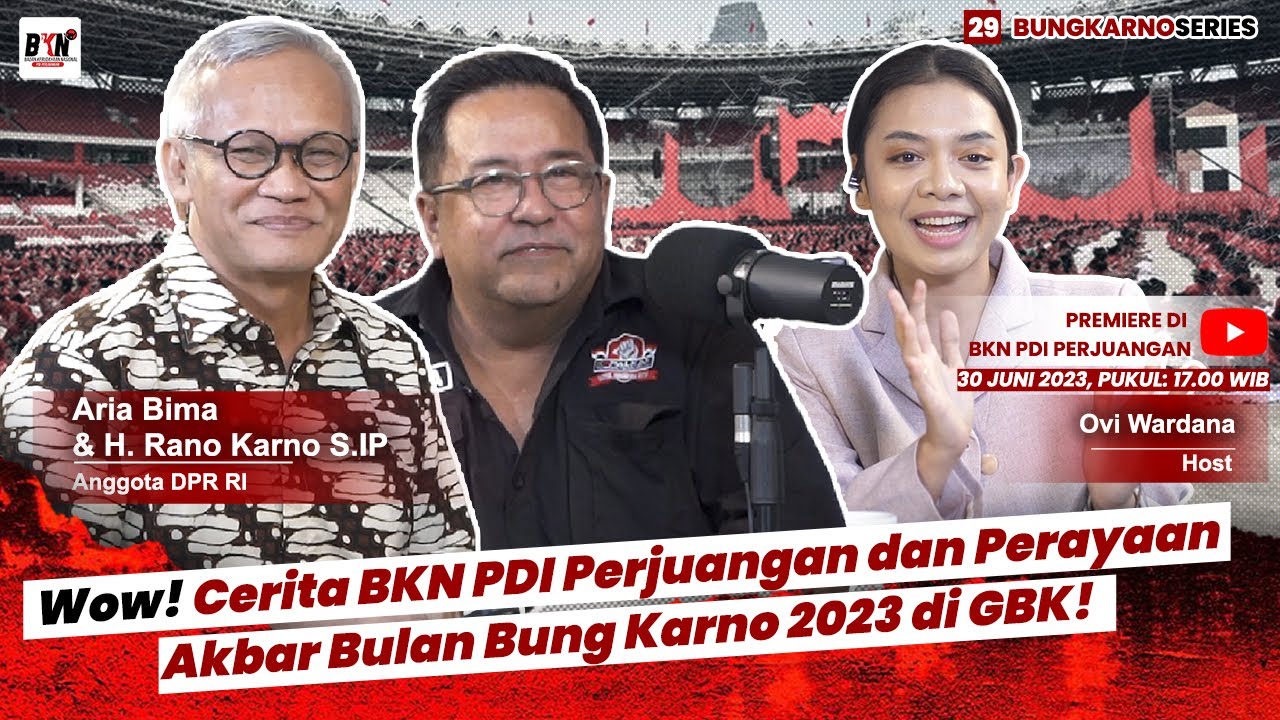 AKHIRNYA! Petinggi BKN PDI Perjuangan Cerita Makna Perayaan Bulan Bung Karno 2023