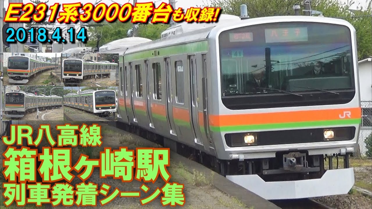 【E231系3000番台も収録!】JR八高線 箱根ヶ崎駅 列車発着シーン集 2018.4.14
