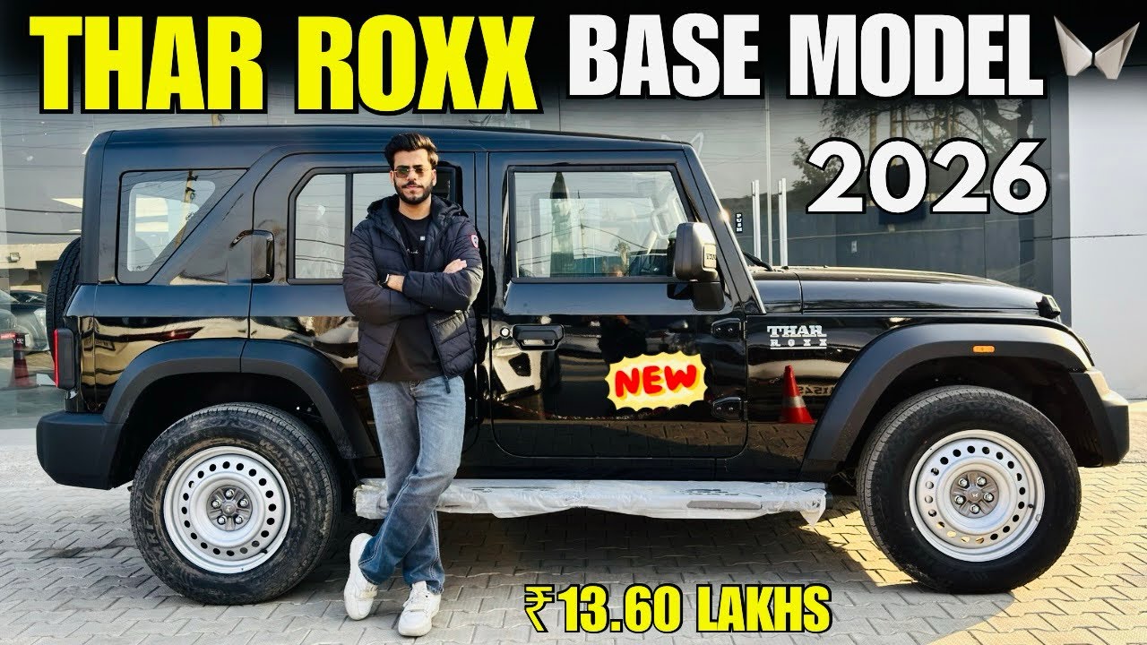 Mahindra Thar Roxx MX1 Base Model 2026 Detailed Review ✅ Thar Roxx Diesel Manual Price & Features 🔥