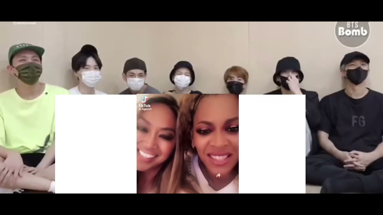 Bts reaction to Beyonce moments I found on Tiktok (fake reaction) 