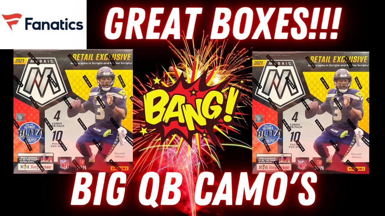 💥FANATICS Exclusive💥 2021 Mosaic Football Mega Boxes (X2). BIG QB PULLS!