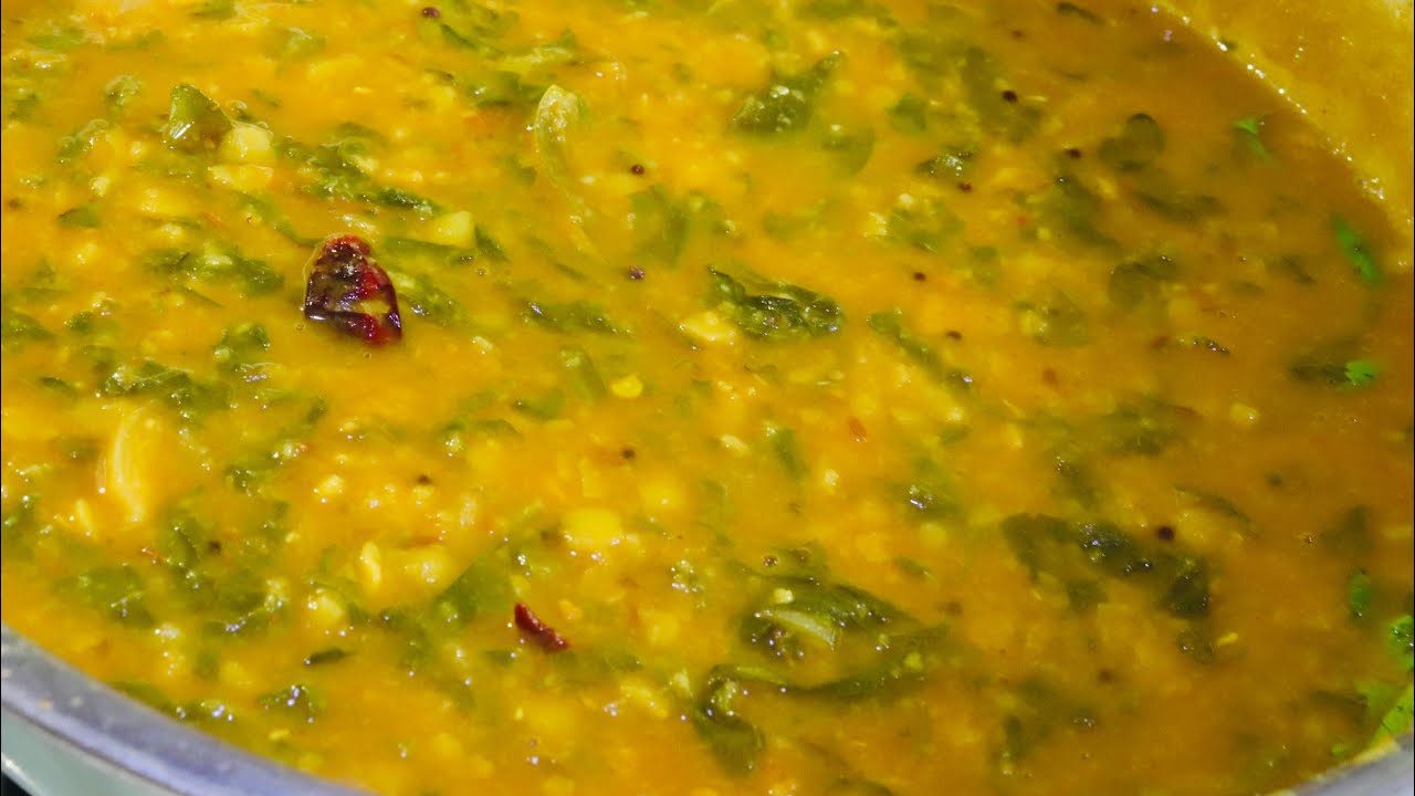 Andhra style palakura pappu | Nagarjuna Restaurant Style Palak Pappu| Swayampaakam recipes telugu