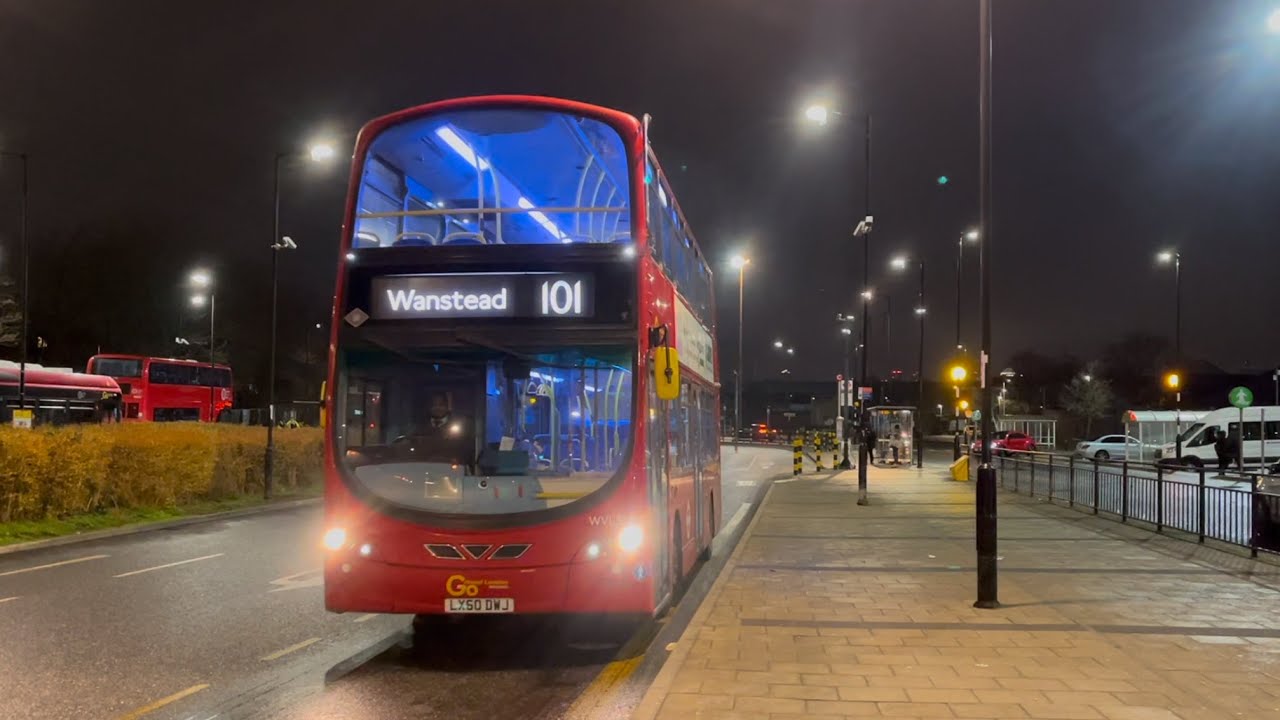 FRV. London Bus Route 101: Beckton Bus Station - Wanstead Wright Gemini 2 B9TL WVL358 (LX60DWJ)