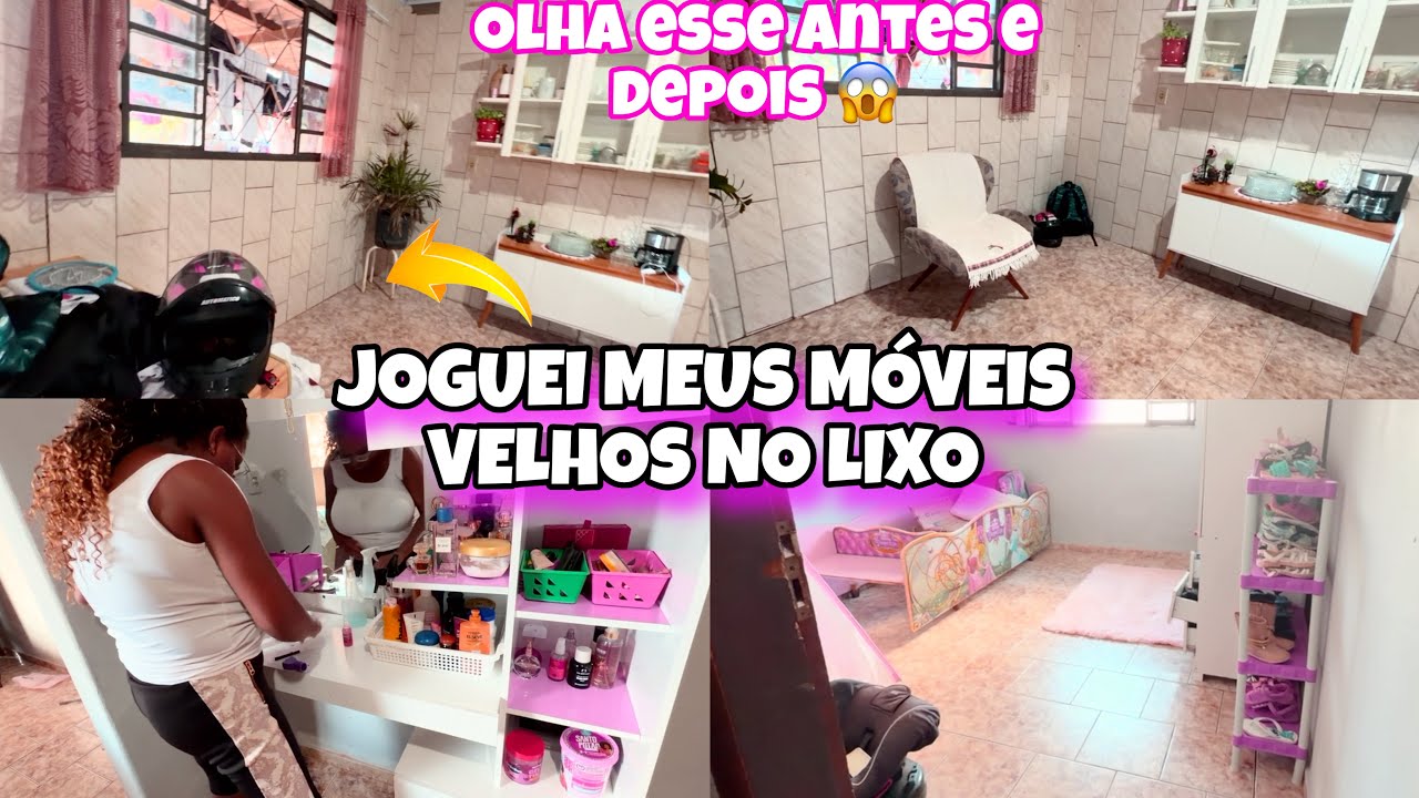 FAXINA EXTREMA MINHA CASA ESTAVA CHEIA DE TRALHA VELHA QUEIMEI TUDO OLHA COMO FICOU😱