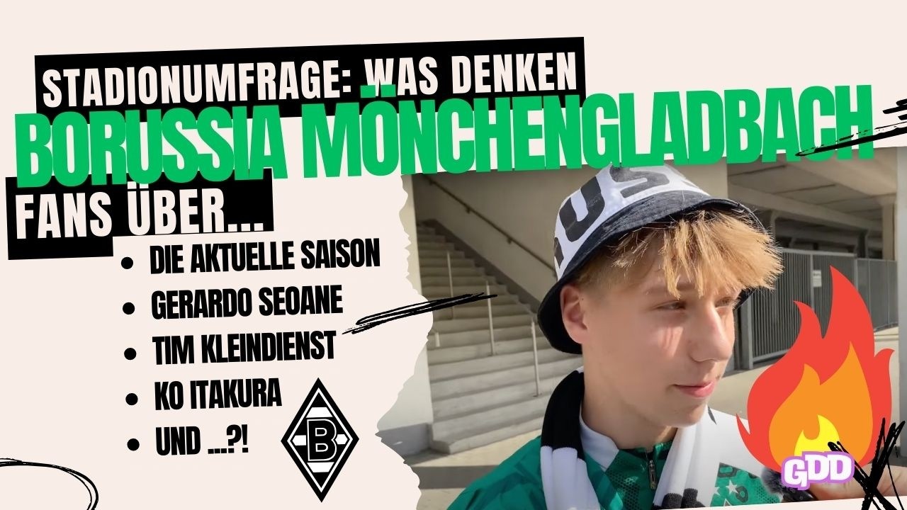Stadionumfrage in Dortmund: Was denken Borussia Mönchengladbach Fans über die aktuelle Situation!🔥