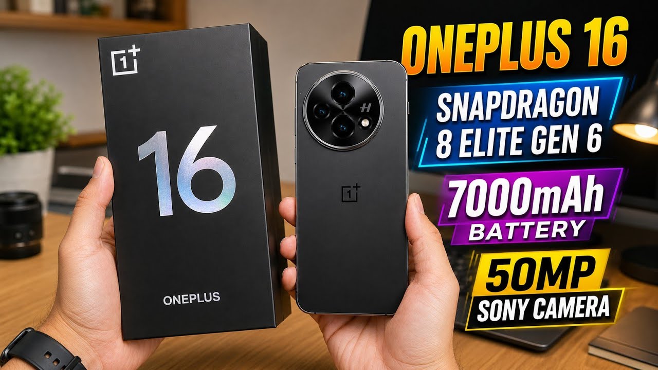 OnePlus 16 First Look 🔥 Snapdragon 8 Elite Gen 6 Pro & 9000mAh Battery!