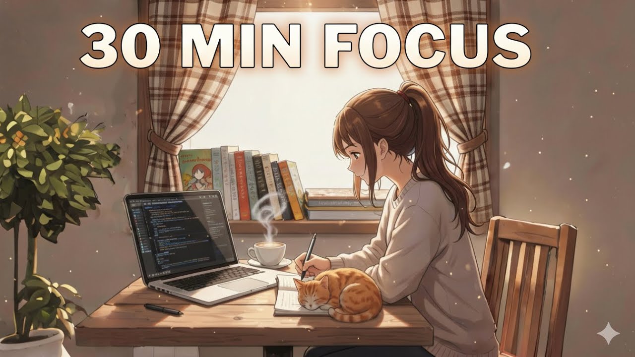 你不孤單：獻給默默堅持的你 ｜ 30 分鐘專注音樂 🌻☕You're Not Alone: 30 Min Focus Music