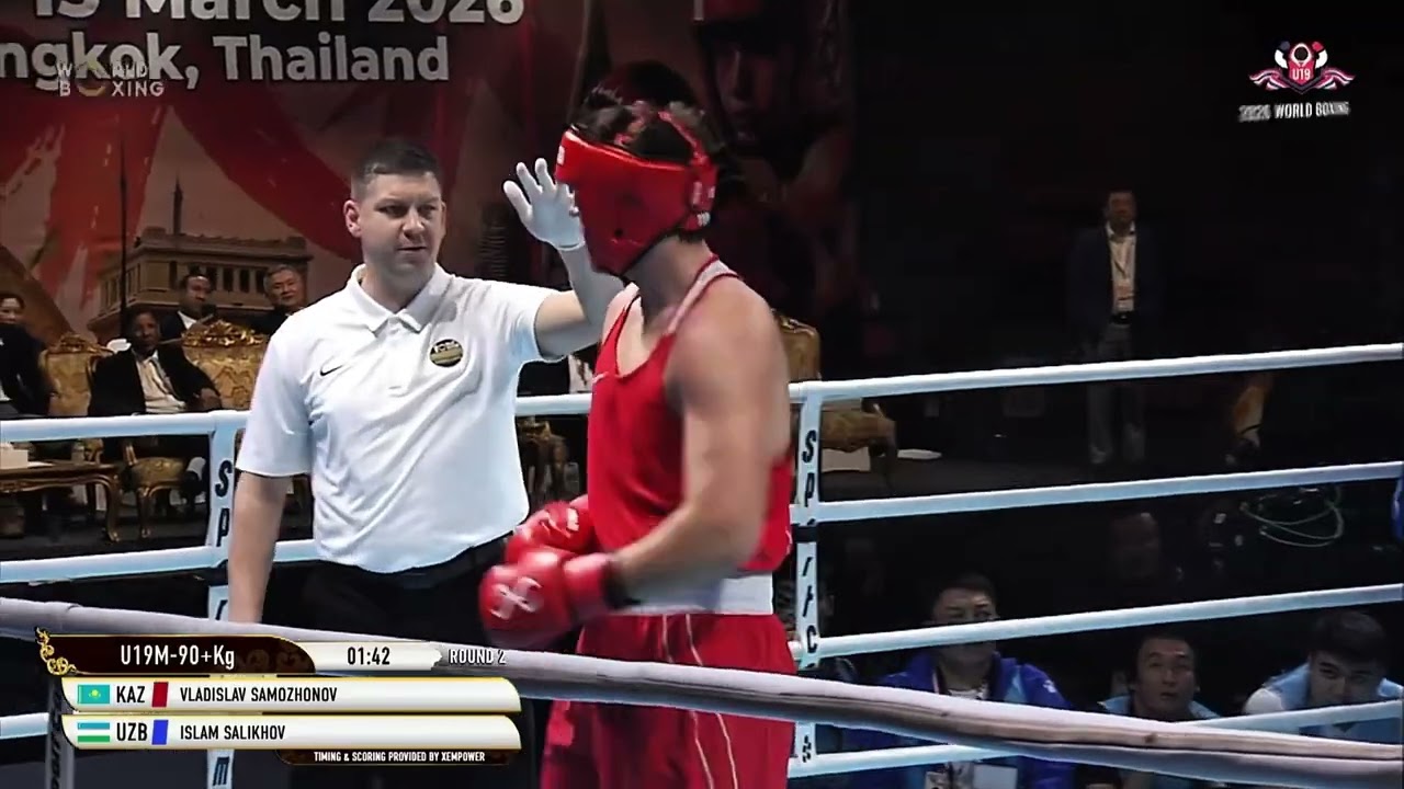 ФИНАЛ! КАЗАХ-УЗБЕКСКИЙ! +90 кг. 🇰🇿Владислав Саможонов 🆚 🇺🇿Ислам Салихов (Узбекистан)